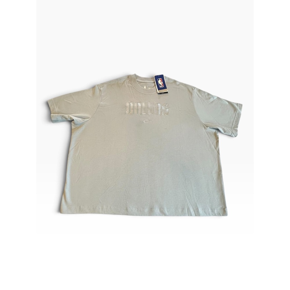 Nike Dallas Mavericks NBA T-Shirt Mens XL Pale Blue NWT Loose Fit Embroidered